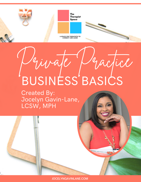 Private Practice Business Basics Workbook